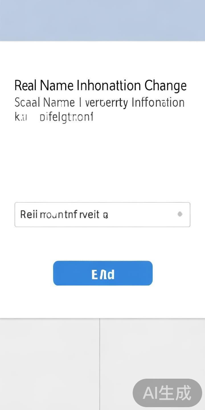 找到实名信息变更选项
在账户设置中，一般会有“实